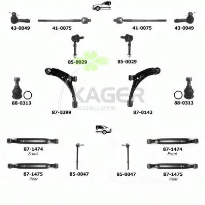 Подвеска колеса KAGER купить