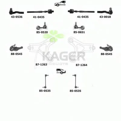 Подвеска колеса KAGER купить