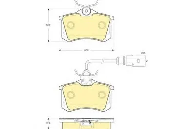 Комплект тормозных колодок, дисковый тормоз GIRLING купить