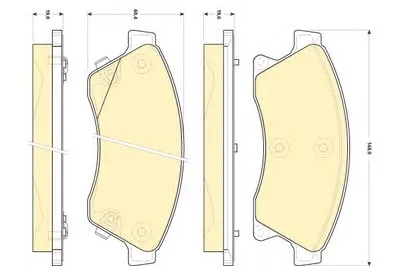 Комплект тормозных колодок, дисковый тормоз GIRLING купить