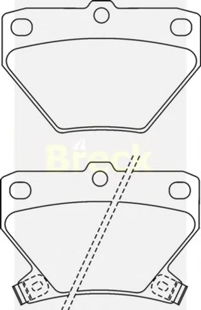 Комплект тормозных колодок, дисковый тормоз BRECK купить