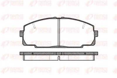 Комплект тормозных колодок, дисковый тормоз KAWE купить