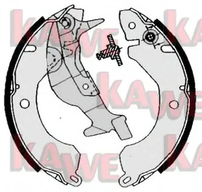 Комплект тормозных колодок KAWE купить