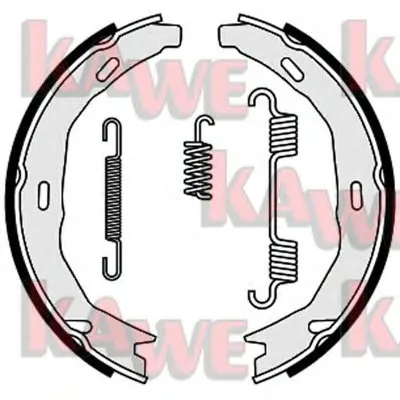 Комплект тормозных колодок, стояночная тормозная система KAWE купить