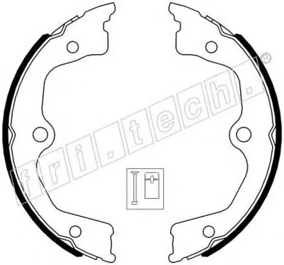 Комплект тормозных колодок, стояночная тормозная система fri.tech. купить