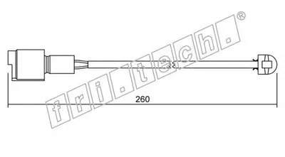 Сигнализатор, износ тормозных колодок fri.tech. купить