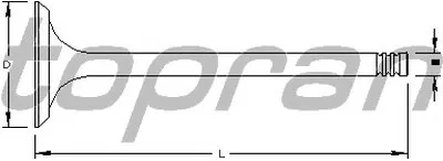 Выпускной клапан TOPRAN купить