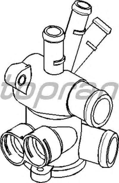 Фланец охлаждающей жидкости TOPRAN купить