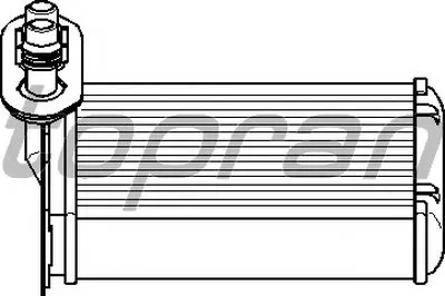 Теплообменник, отопление салона TOPRAN купить