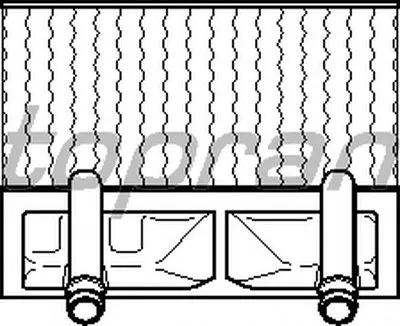 Теплообменник, отопление салона TOPRAN купить