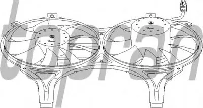 Вентилятор, охлаждение двигателя TOPRAN купить