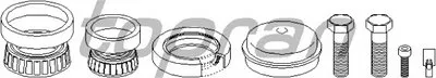 Комплект подшипника ступицы колеса TOPRAN купить