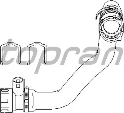 Шланг радиатора TOPRAN купить