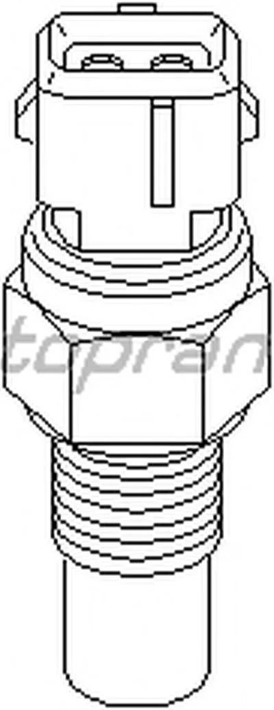 Датчик, температура охлаждающей жидкости TOPRAN купить