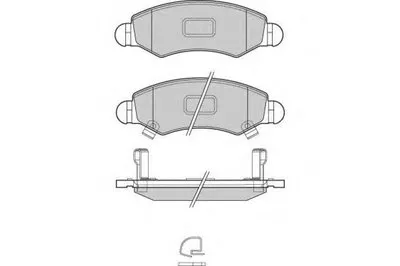 Комплект тормозных колодок, дисковый тормоз E.T.F. купить