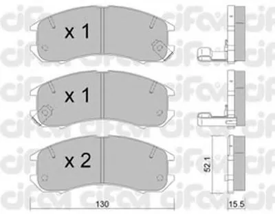 Комплект тормозных колодок, дисковый тормоз CIFAM купить