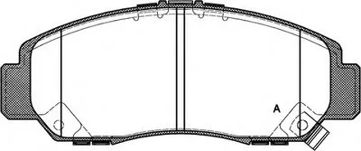 Комплект тормозных колодок, дисковый тормоз ADVANCE OPEN PARTS купить