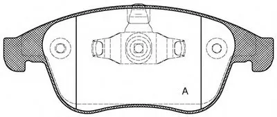 Комплект тормозных колодок, дисковый тормоз ADVANCE OPEN PARTS купить