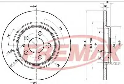 Тормозной диск Premium Carbon + FREMAX купить