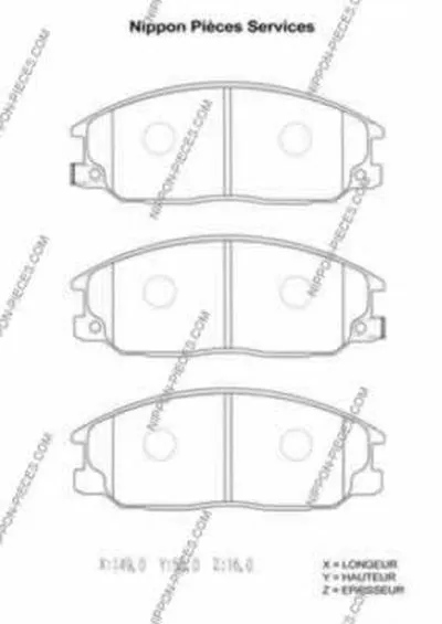 Комплект тормозных колодок, дисковый тормоз NPS купить