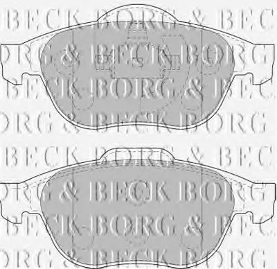 Комплект тормозных колодок, дисковый тормоз BORG & BECK купить