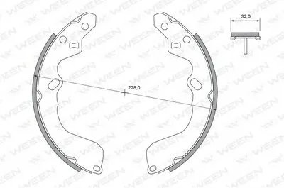 Комплект тормозных колодок WEEN купить