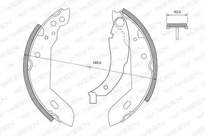 Комплект тормозных колодок WEEN купить