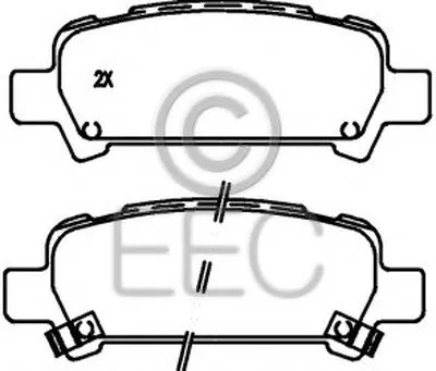 Комплект тормозных колодок, дисковый тормоз EEC купить