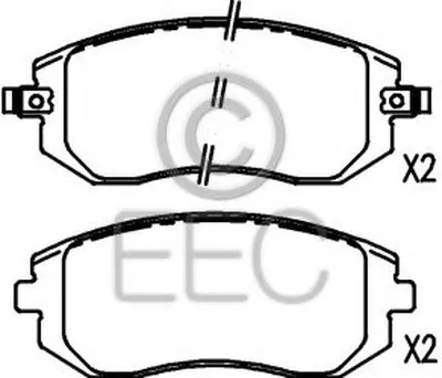 Комплект тормозных колодок, дисковый тормоз EEC купить