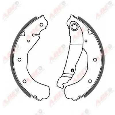 Комплект тормозных колодок ABE купить