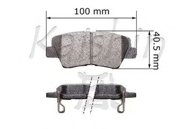 Комплект тормозных колодок, дисковый тормоз KAISHIN купить