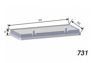 Фильтр, воздух во внутренном пространстве MISFAT MISFAT купить