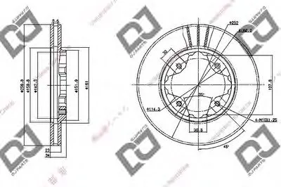 Тормозной диск DJ PARTS купить