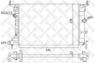 Радиатор, охлаждение двигателя STELLOX купить