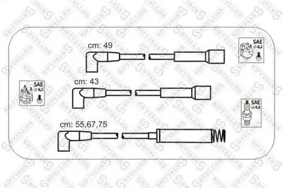 Комплект проводов зажигания STELLOX купить
