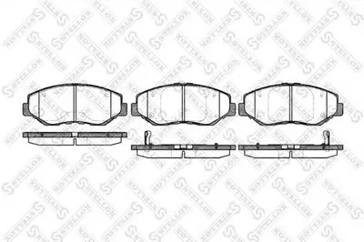 Комплект тормозных колодок, дисковый тормоз STELLOX купить