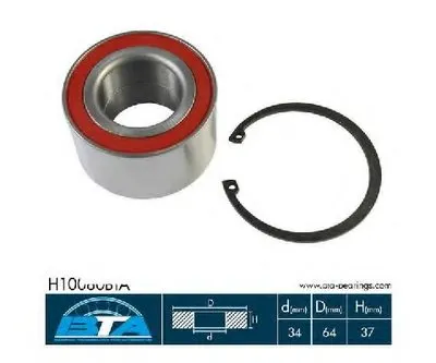 Комплект подшипника ступицы колеса BTA купить