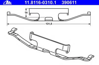 Пружина, тормозной суппорт ATE купить