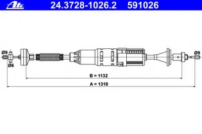 Тросик сцепления ATE купить