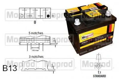 Стартерная аккумуляторная батарея Moprod QUINTON HAZELL купить