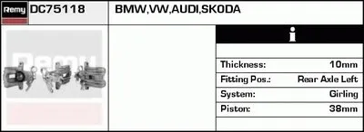 Тормозной суппорт Remanufactured REMY (Multiline) DELCO REMY купить
