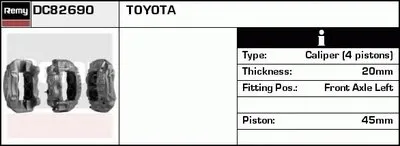 Тормозной суппорт Remanufactured REMY (Multiline) DELCO REMY купить