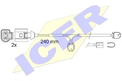 Сигнализатор, износ тормозных колодок ICER купить