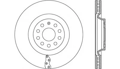 Тормозной диск ADAPTIVE OPEN PARTS купить