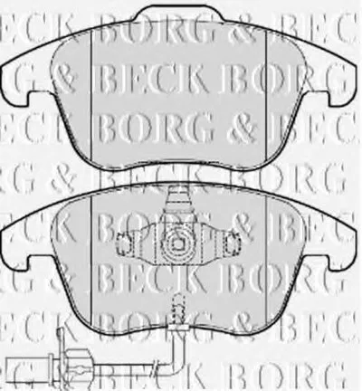 Комплект тормозных колодок, дисковый тормоз BORG & BECK купить