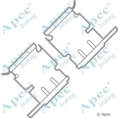 Комплектующие, тормозные колодки APEC braking купить