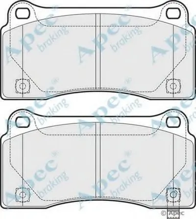 Комплект тормозных колодок, дисковый тормоз APEC braking купить