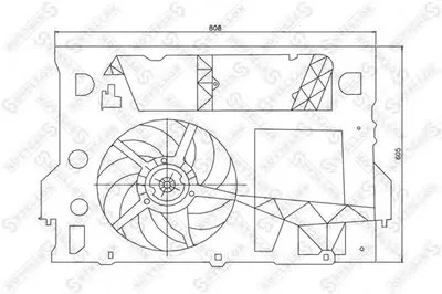 Вентилятор, охлаждение двигателя STELLOX купить