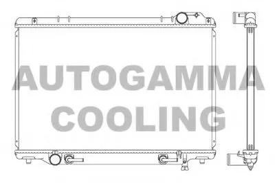 Радиатор, охлаждение двигателя AUTOGAMMA купить