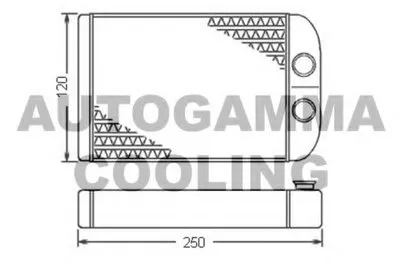 Теплообменник, отопление салона AUTOGAMMA купить